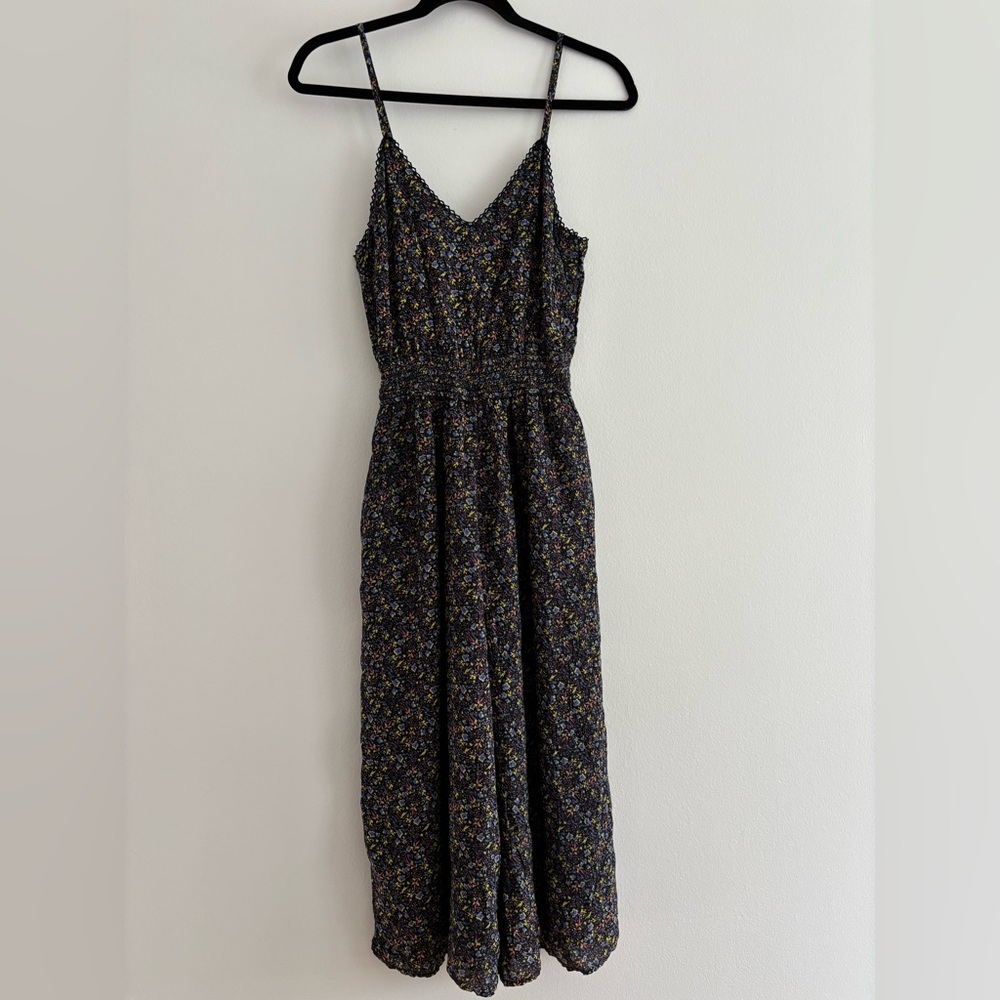 Wilfred Black Floral Jumpsuit